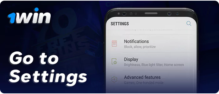 Open settings on your android device